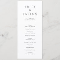 Modern Black and White Minimalist Wedding
