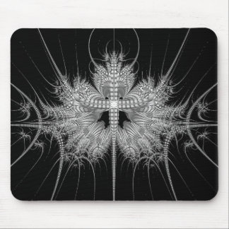 Modern Black and White Mouse Pad