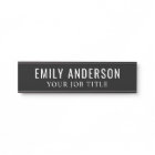 Modern Black and White Office Employee