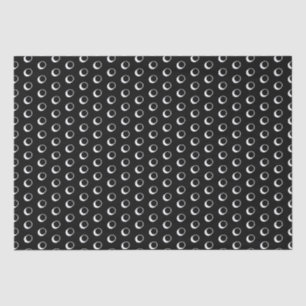 Modern black and white polka dots pattern fun cute tissue paper
