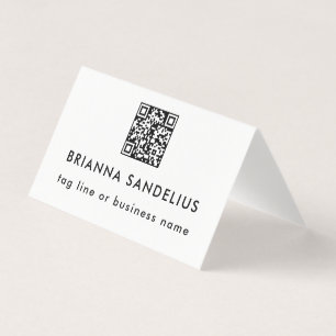 Modern Black and White QR Code Professional
