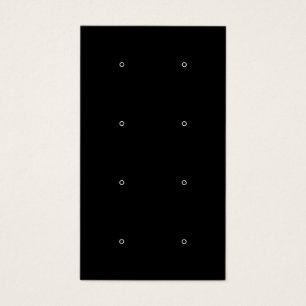 Modern black and white stud earring display card