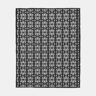 Modern black and white stylish Tao Fleece Blanket