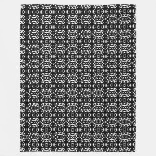 Modern black and white stylish Tao Fleece Blanket