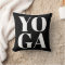 Modern black and white typography yoga workout