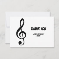 Modern Black and Withe Music Wedding