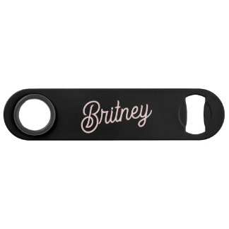 Modern Black Blush Dusty Pink Monogram and Name