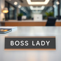 Modern Black Boss Lady Office