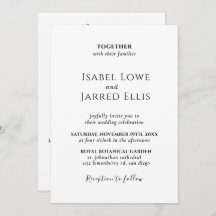 Modern Black Calligraphy All in One Wedding
