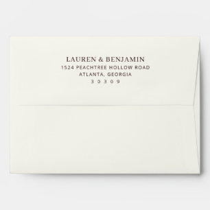 Modern Black Calligraphy Envelope