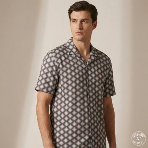 Modern Black Charcoal Blush Pink Geometric Diamond Fabric