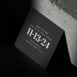Modern black clean simple minimalist wedding save the date<br><div class="desc">Modern black clean basic simple minimalist wedding Save the Date. Please contact me if you need additional items.</div>