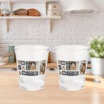 Modern Black | Collage Photo | Dad Best Gift  Shot Glass<br><div class="desc">A collage photo is a wonderful gift idea for any dad who loves to reminisce about the good times with family and friends. This type of photo features a collection of photographs creatively arranged and displayed together, often in a theme or layout that reflects the personality or interests of the...</div>