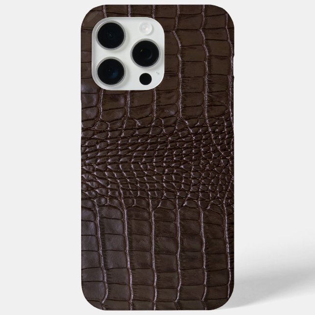 Modern Black Crocodile Case-Mate iPhone Case (Back)