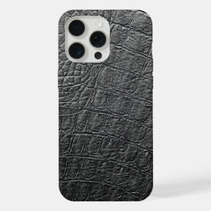 Modern Black Crocodile iPhone 15 Pro Max Case