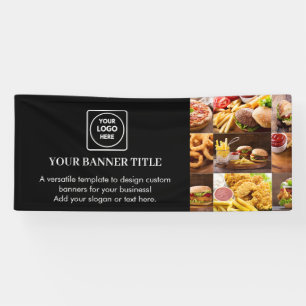 Modern Black Custom Branded Event Display Banner