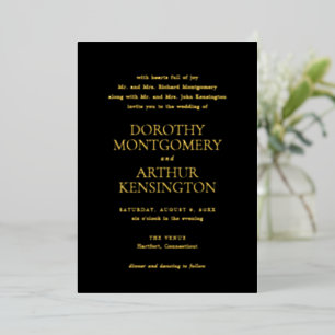 Modern Black Elegant Wedding
