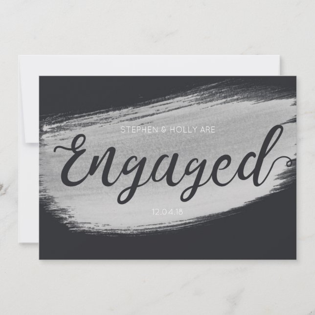 Modern Black Engagement Announcement (Front)