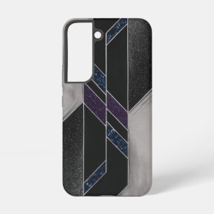 Modern Black Geometric Samsung Galaxy Case