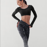 Modern Black Glitter Sparkles Gift Leggings<br><div class="desc">Modern Black Glitter Sparkles Gift</div>