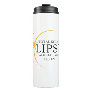 Modern Black & Gold 2024 Texas Total Solar Thermal Tumbler