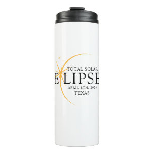 Modern Black & Gold 2024 Texas Total Solar Thermal Tumbler