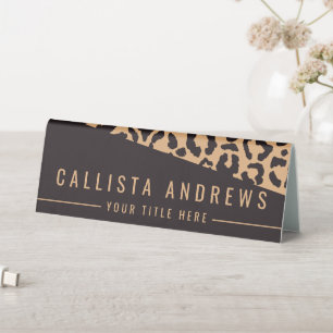 Modern Black Gold Cheetah Leopard Animal Print