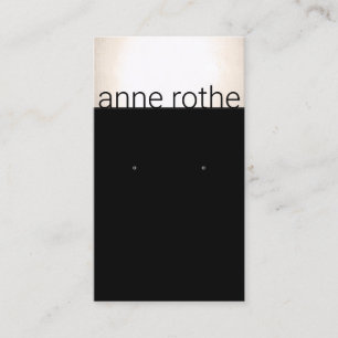 Modern Black Gold Earring  Display Holder   Business Card