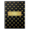 Modern Black Gold Glitter Polka Dots