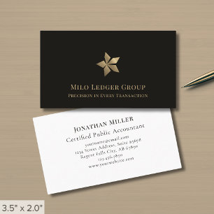 Modern Black Gold Luxury Business Card