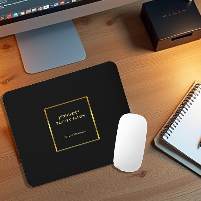 Modern black gold promotional professional mouse pad (Modern black gold promotional professional mouse pad.)
