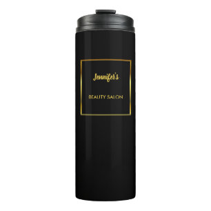 Modern black gold promotional professional thermal tumbler