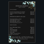 Modern, Black Greenery Flyer<br><div class="desc">Modern,  Greenery Flayer in black,  white,  green blue gold.Edit your product in minutes by adding your data. You can change the font/color/position by "further personalize".</div>