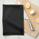 Modern Black Grey Monogram Newlywed Wedding Tea Towel<br><div class="desc">Personalised simple modern elegant grey monogram design with bride and groom names and wedding date in black script a black background. Use "customise" menu to change the colours. Makes a great gift for newly weds. Customise with your names,  monogram initial and wedding date. Elke Clarke©</div>