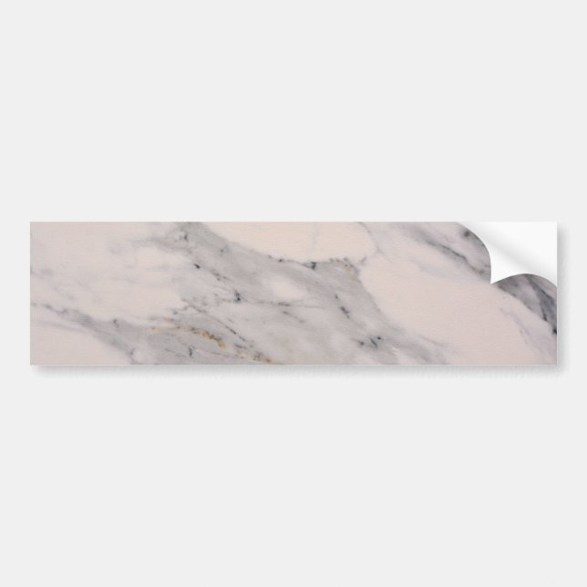 Modern black grey pink marble pattern  bumper sticker (Front)