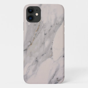 Modern black grey pink marble pattern  iPhone 11 case