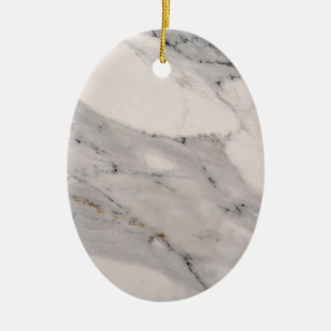 Modern black grey pink marble pattern  ceramic ornament (Front)