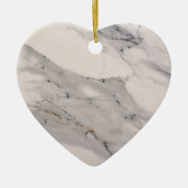 Modern black grey pink marble pattern  ceramic ornament (Front)
