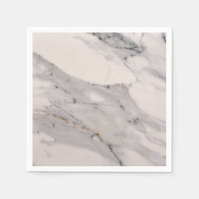 Modern black grey pink marble pattern  napkin (Front)