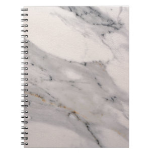 Modern black grey pink marble pattern  notebook