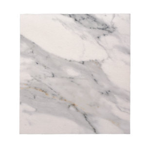 Modern black grey pink marble pattern notepad