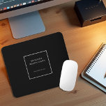 Modern black grey promotional professional mouse pad<br><div class="desc">Modern black grey promotional professional Mouse Pad.
Add your own name and website to personalise.</div>