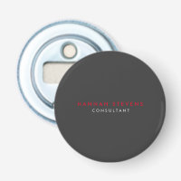 Modern Black Grey Red Professional Your Name
