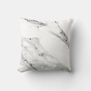 Modern black grey white marble pattern  cushion