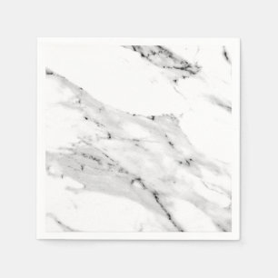 Modern black grey white marble pattern  napkin