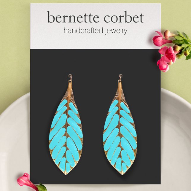 Modern Black Large Earring Display Card (Creator Uploaded)