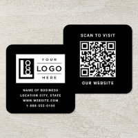 Modern Black Logo QR Code Scan Website