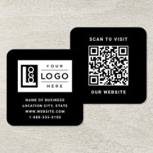 Modern Black Logo QR Code Scan Website