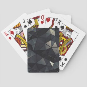 Modern Black Low-Poly Playing Cards