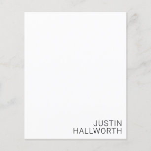 Modern Black Name on White